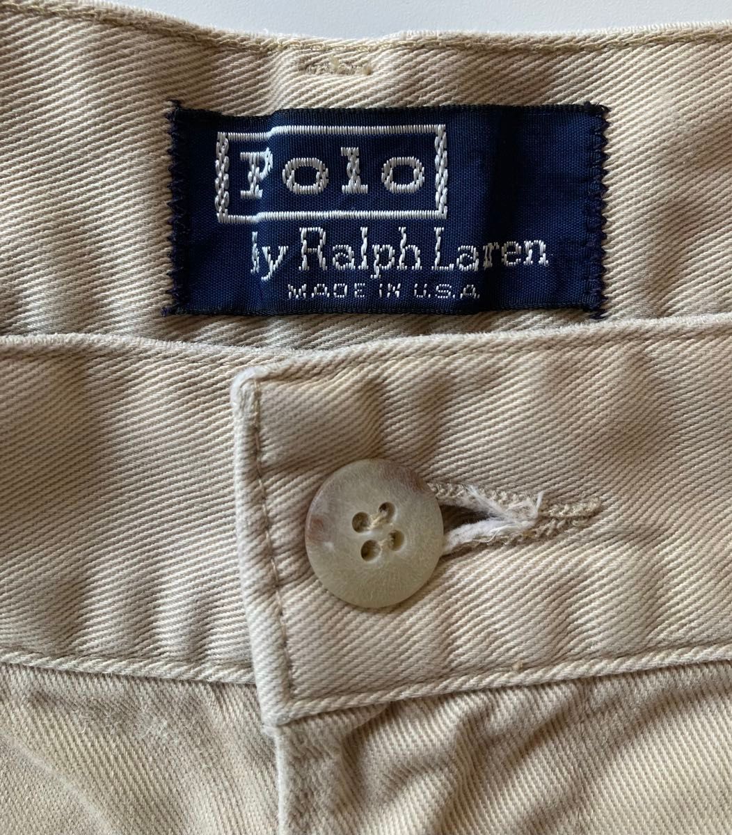 POLO by RalphLauren 米国製 2プリーツ チノショーツ XL