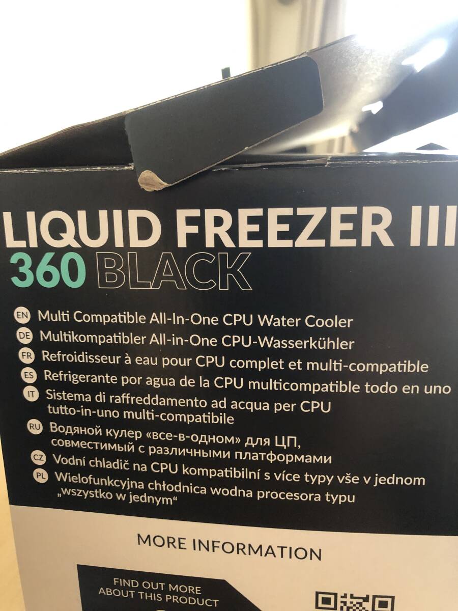 簡易水冷　arctic liquid freezer Ⅲ 360 black　光らない_画像8