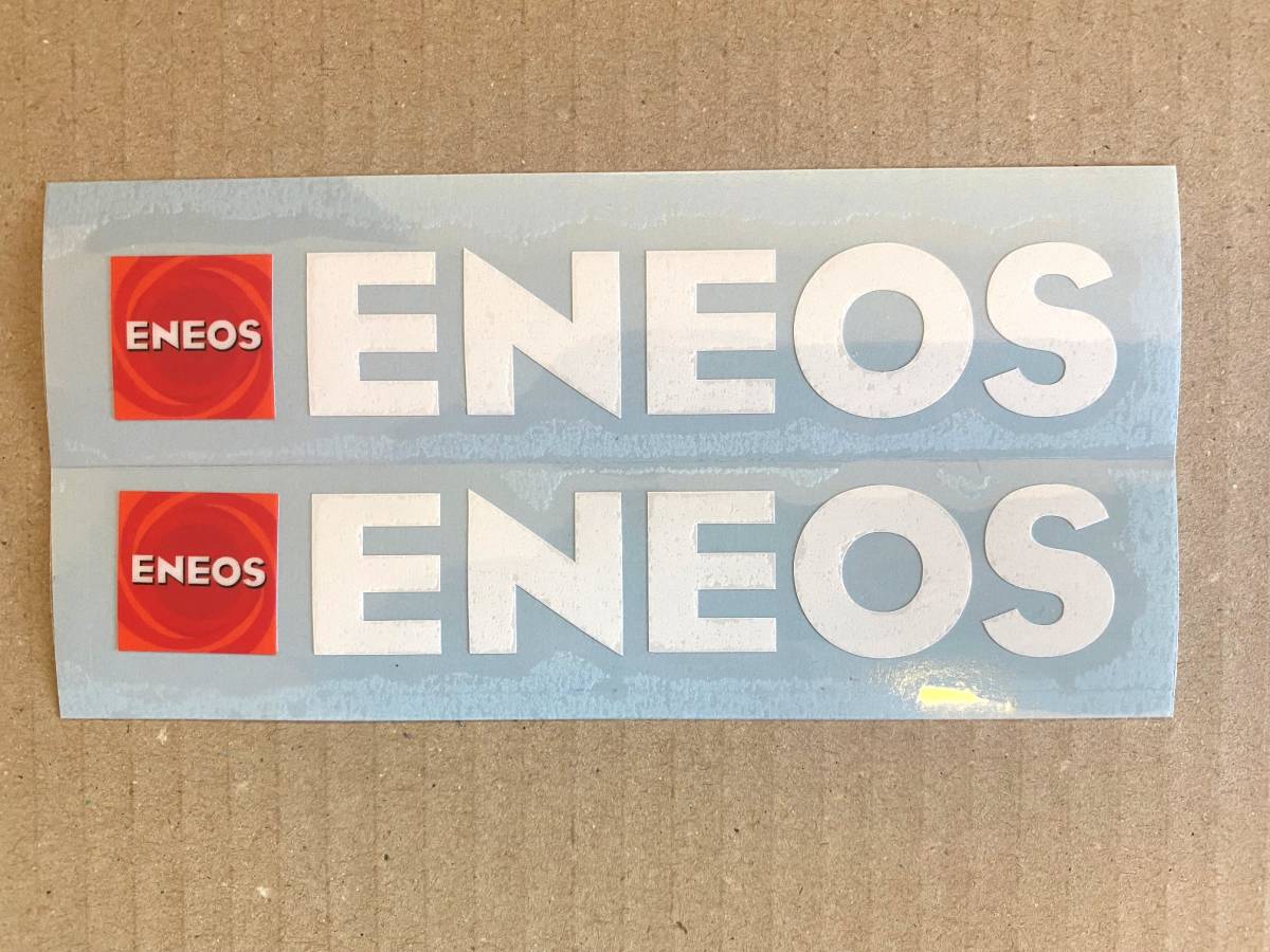 e Neos sticker small [ white character ] ENEOS 2 sheets 