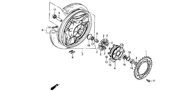 MC08 F2F 純正 キャリパーシール セット VT250F インテグラ 送料250円～ フロント ブレーキ ピストン シール INTEGRA ダストシール . ma3x2_MC08 107-112 Ｆ-14