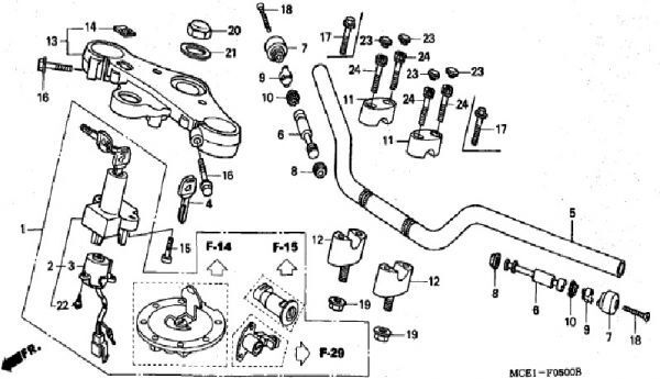 NC39 前期 フロントフォークOHセット 10点 CB400 SUPER FOUR 純正 サス CB400SF フォークシール 免許教習車 スーパーフォア .mn8.kv3の画像4