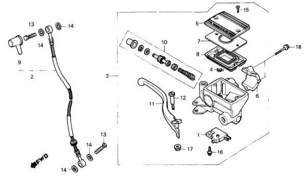 MC10 純正 フロント キャリパー OHセット CBX250RS ブレーキ ピストン MC10-100 ダストシール 前期 GB250 .5ma3/166x2の画像5