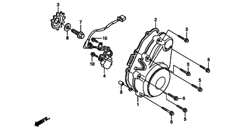 NC42 CB400 Super Four セルモーター オーバーホール パーツ 7点 送料250円～ ブラシ 純正 ターミナル ホルダー . スーパーフォア　 .kpc_NC42　.　E-9　.　