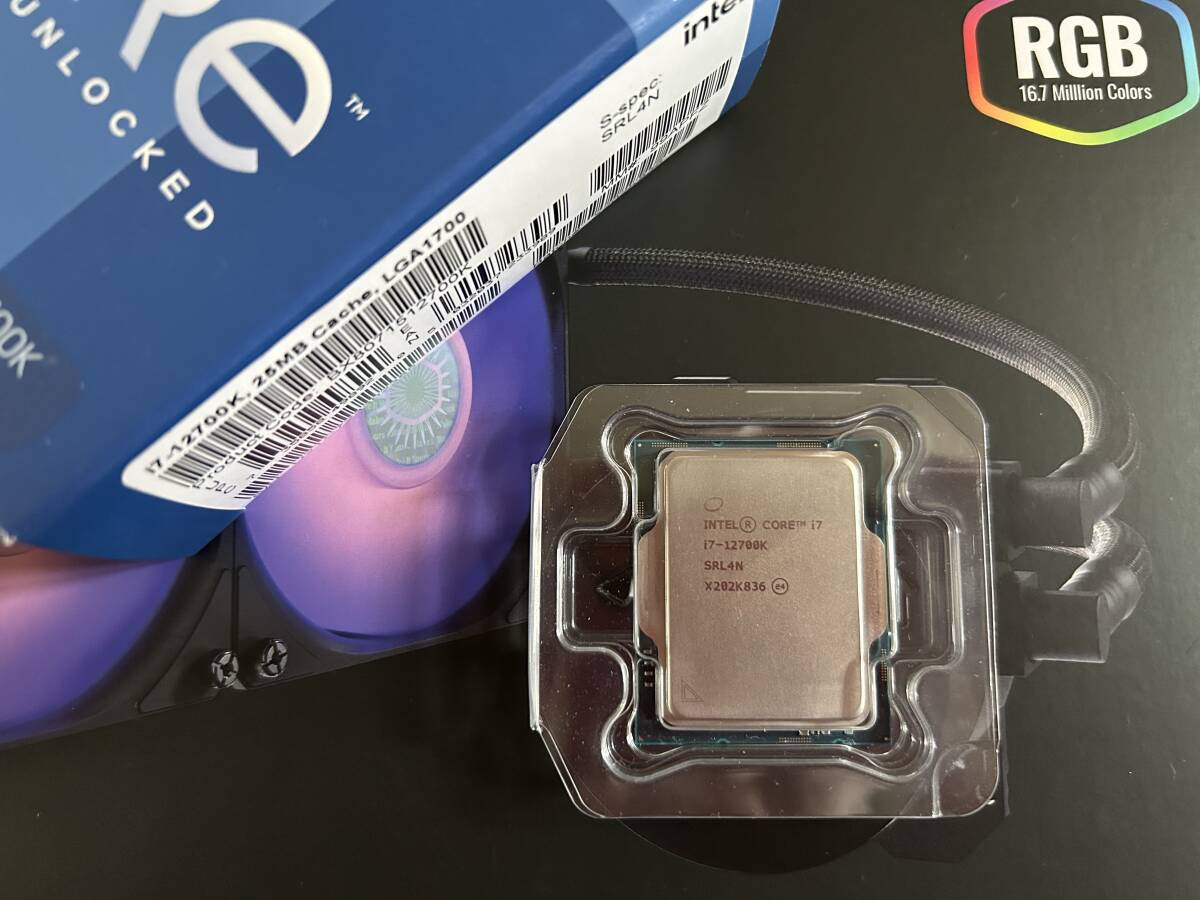 【1円】動作確認済みおまけ付き インテル Intel Core i7 12700K BOX LGA1700 おまけ MASTERLIQUID ML240L V2 RGB簡易水冷 の画像4