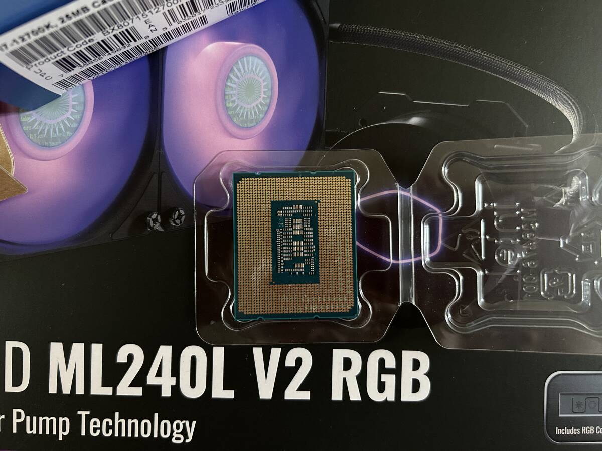 【1円】動作確認済みおまけ付き インテル Intel Core i7 12700K BOX LGA1700 おまけ MASTERLIQUID ML240L V2 RGB簡易水冷 の画像5