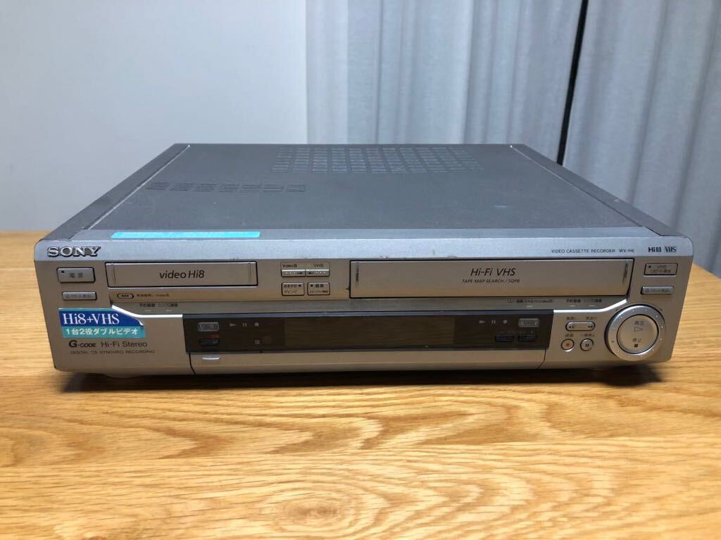 SONY◆ソニー Hi8/VHSビデオデッキ WV-H6 ◆8mm ビデオレコーダー ジャンクの画像1