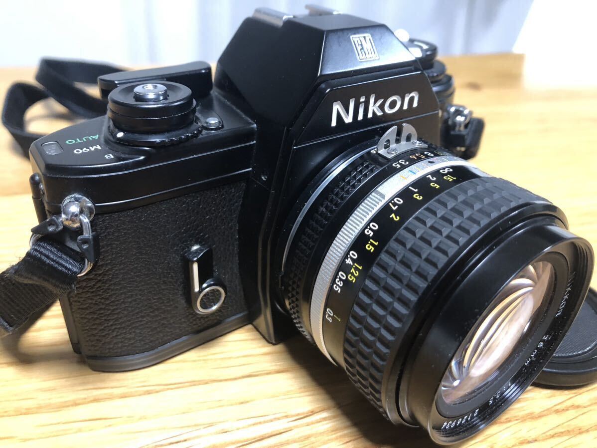 a Nikon◆ニコン EM フィルム 一眼レフカメラ NIKKOR 28㎜ f3.5◆レンズ_画像3
