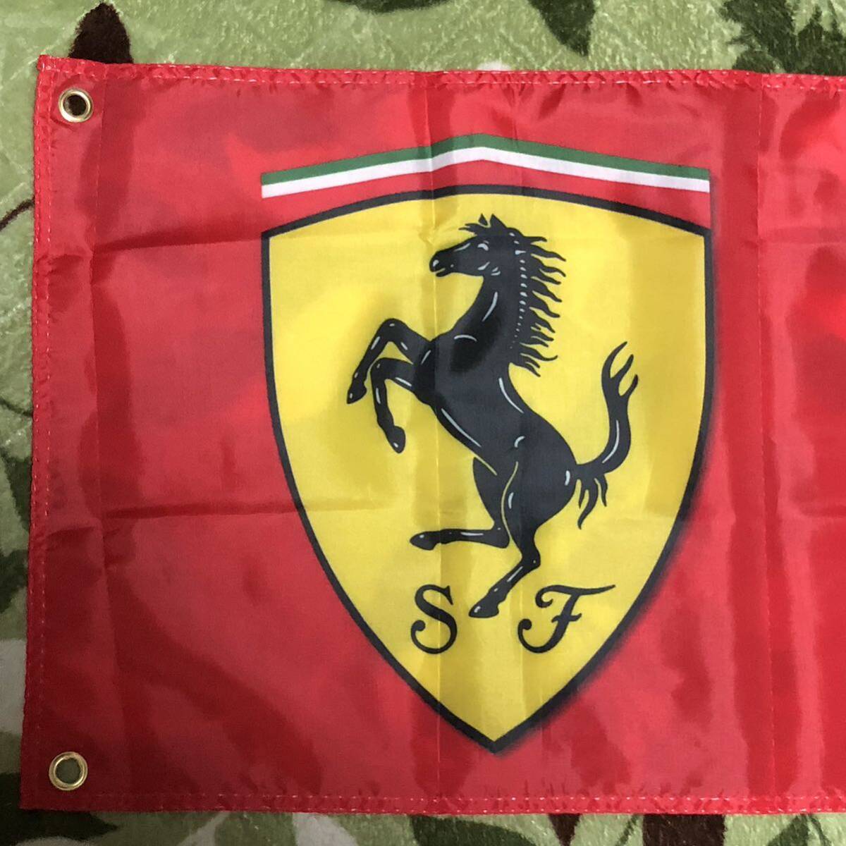 フェラーリ Ferrari フラッグ タペストリー バナー ガレージ バナーフラッグ 45cm×180cm ホットロッド_画像1