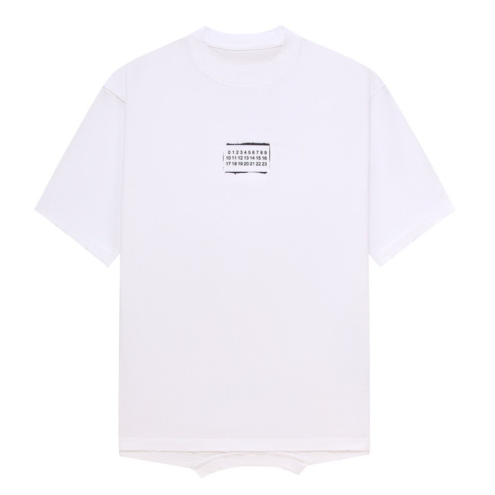 Maison Margiela / メゾンマルジェラ 半袖 ｔシャツ メンズ レディース 白 真ん中 数字ロゴ 簡約 おしゃれ 夏 t-shirt コットン トップス 4の画像1