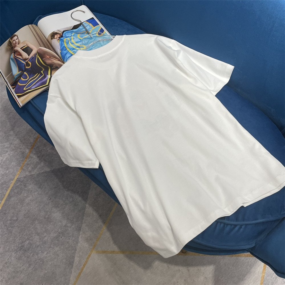 MARNI マルニ 半袖プリント Tシャツ カットソー ホワイト 男女兼用 コットン シャツ トップス 40サイズの画像7