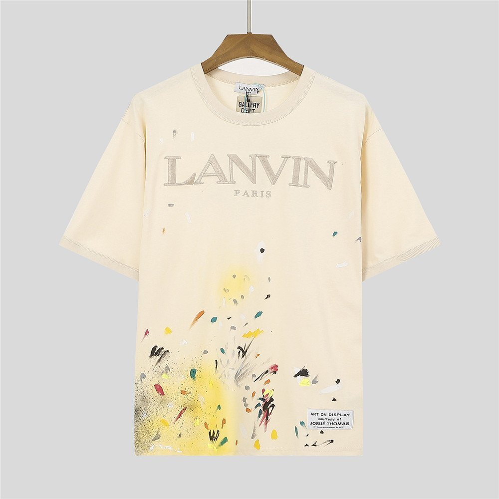 GALLERY DEPT. x LANVIN | PAINT-EFFECT LOGO T-SHIRT Tシャツ 半袖 男女兼用 おしゃれ トップス 夏 Lサイズ_画像1