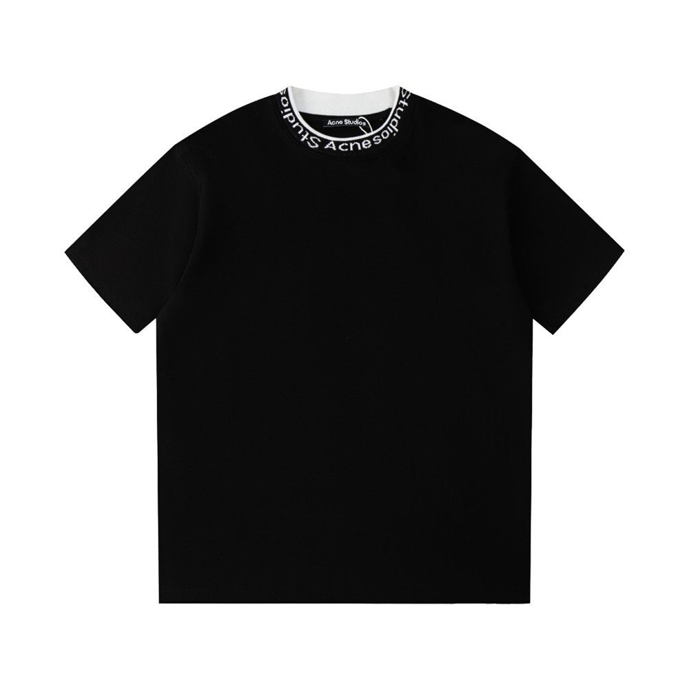 【Acne Studios】アクネストゥディオス ロゴ Tシャツ 黒 半袖Tシャツ ロゴT 男女兼用 トップス Lサイズ_画像1