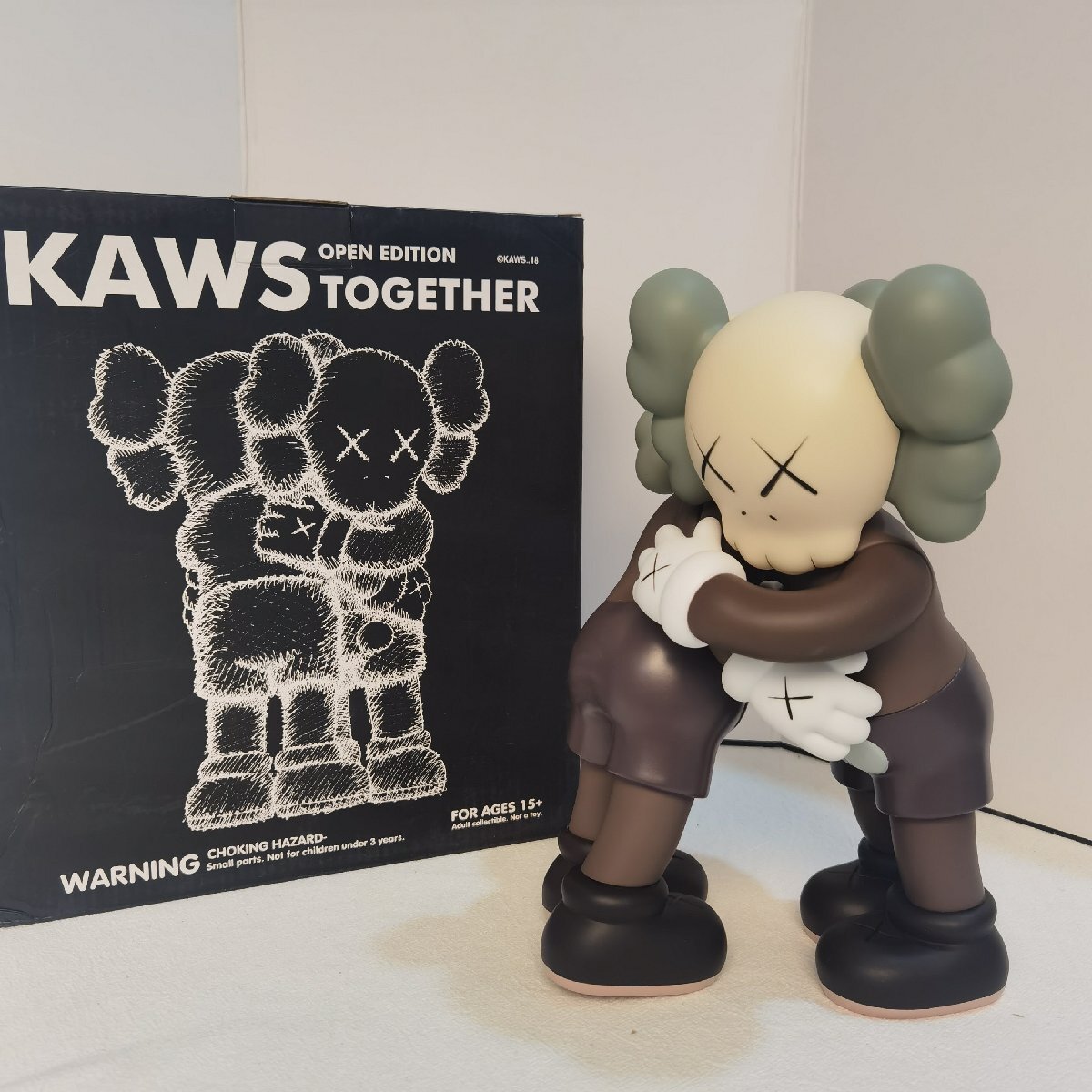 KAWS Together Vinyl Figure Brown MEDICOM TOY KAWS COMPANION メディコム・トイ ブラウン 箱あり 270mm_画像2