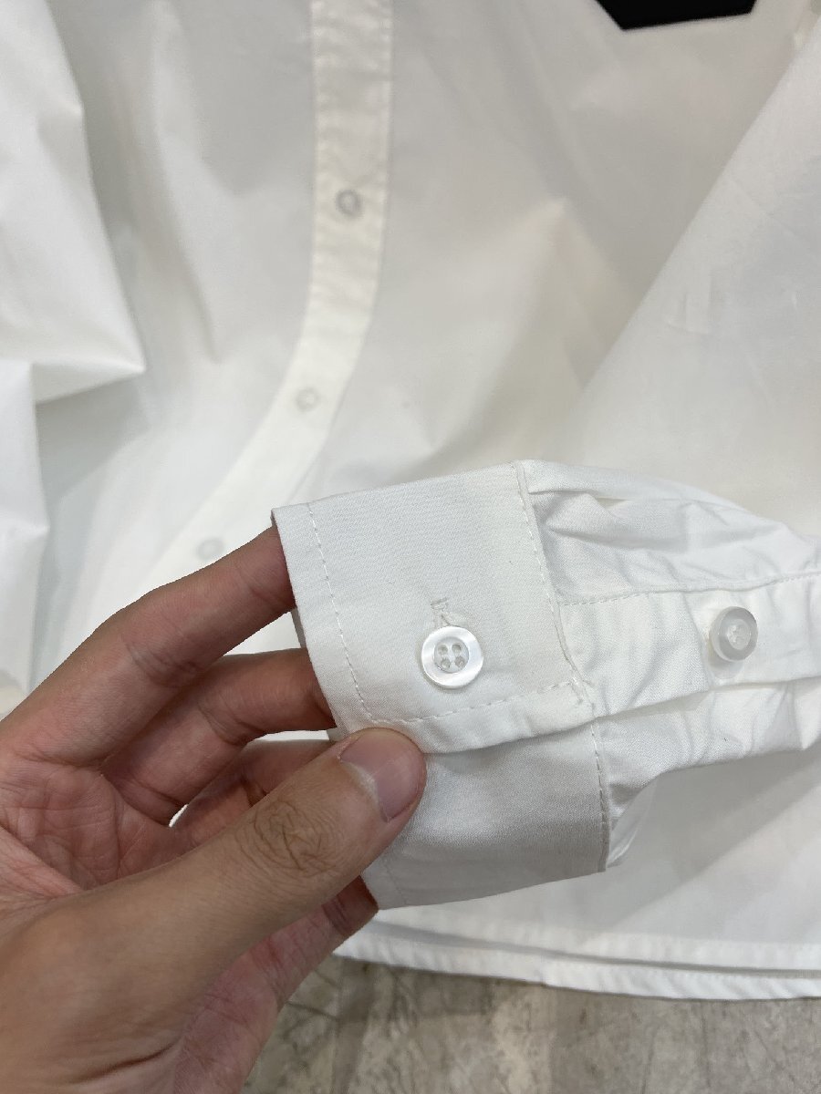 Maison Margiela メゾンマルジェラ ブラウス 白 胸ポケット付き おしゃれ 長袖シャツ メンズ レディース ファッション トップス Sサイズの画像8