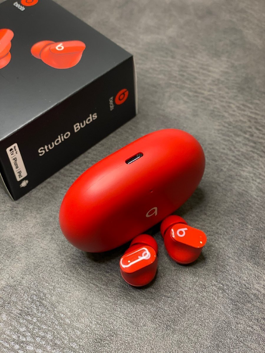 Beats Studio Buds - True Wireless Noise ワイヤレスノイズキャンセリングイヤフォン 赤 並行輸入品_画像8