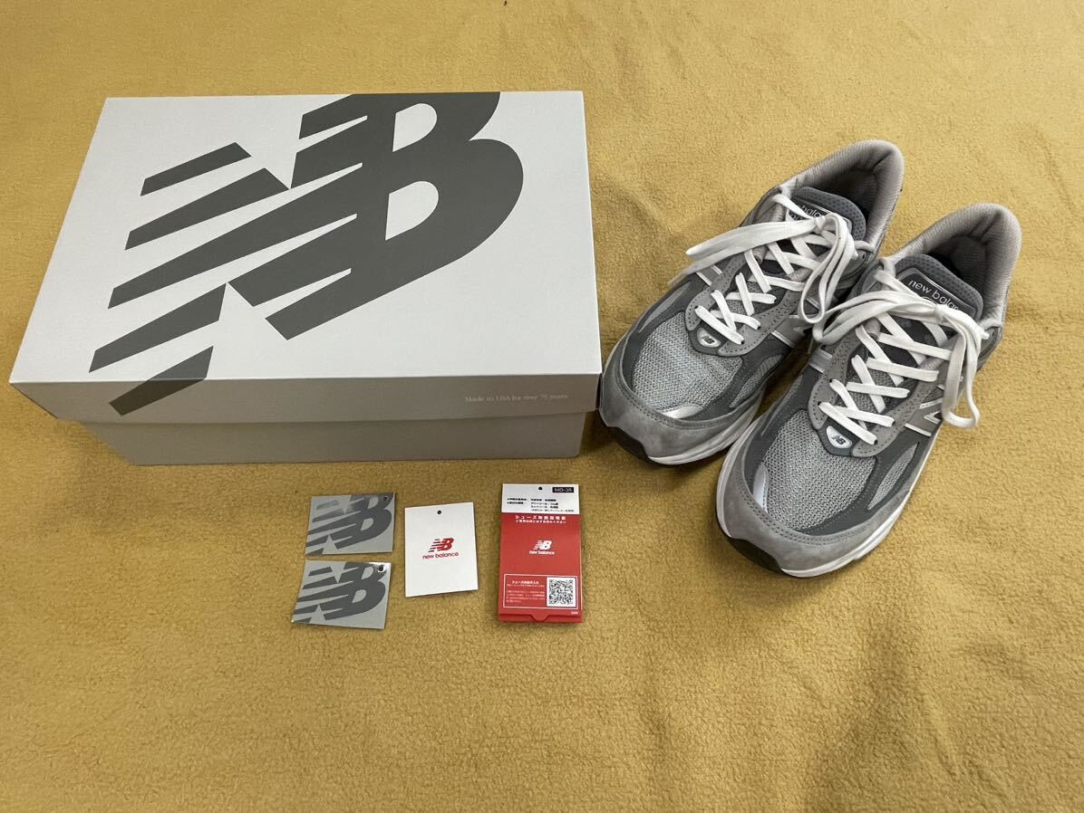 ニューバランス　New Balance スニーカー　990V6 M990GL6 28 4E グレー　Made in USA アメリカ_画像1