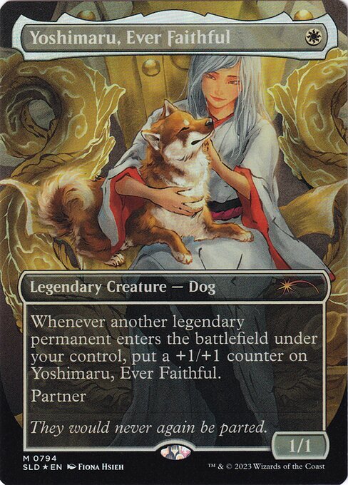 MTG ■白/英語版■ (794)《永久忠義の義丸/Yoshimaru, Ever Faithful》★FOIL★ Raining Cats and Dogs SLD 白R