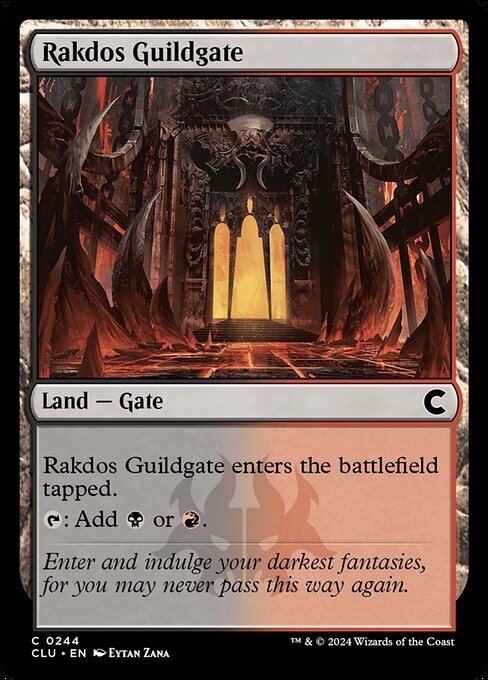 (244) MTG ■土地/英語版■ 《ラクドスのギルド門/Rakdos Guildgate》カルロフ邸殺人事件：Clue Edition CLU 土地C_画像1