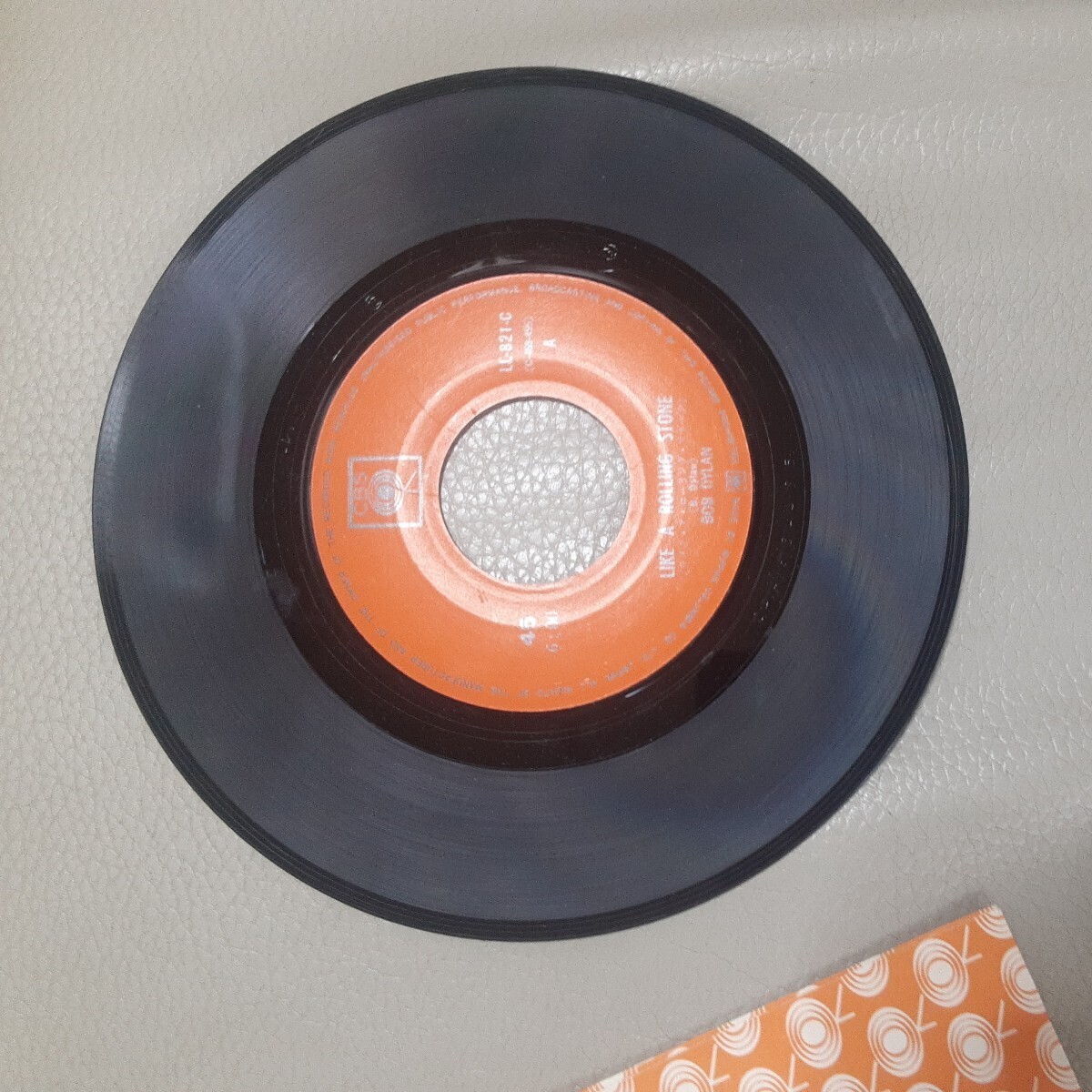 EP コロムビア盤 ! ボブ・ディラン/ライク・ア・ローリング・ストーン 風に吹かれて☆LL-821-C 1965年の画像2