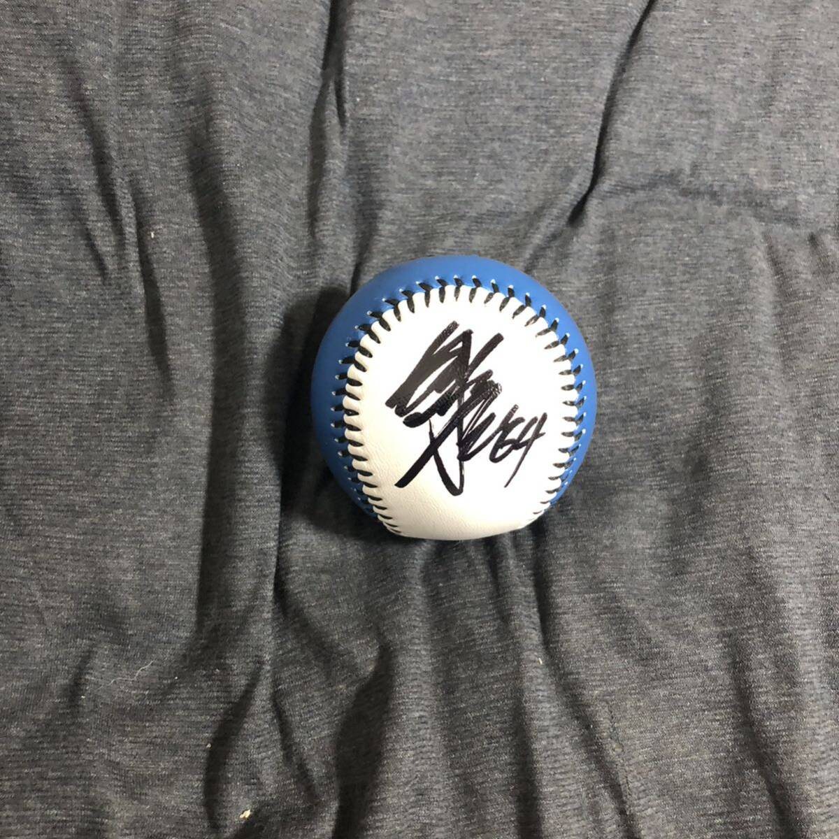  Japan ham Fighter z Tamiya .. player autograph autograph ball Logo lamp 