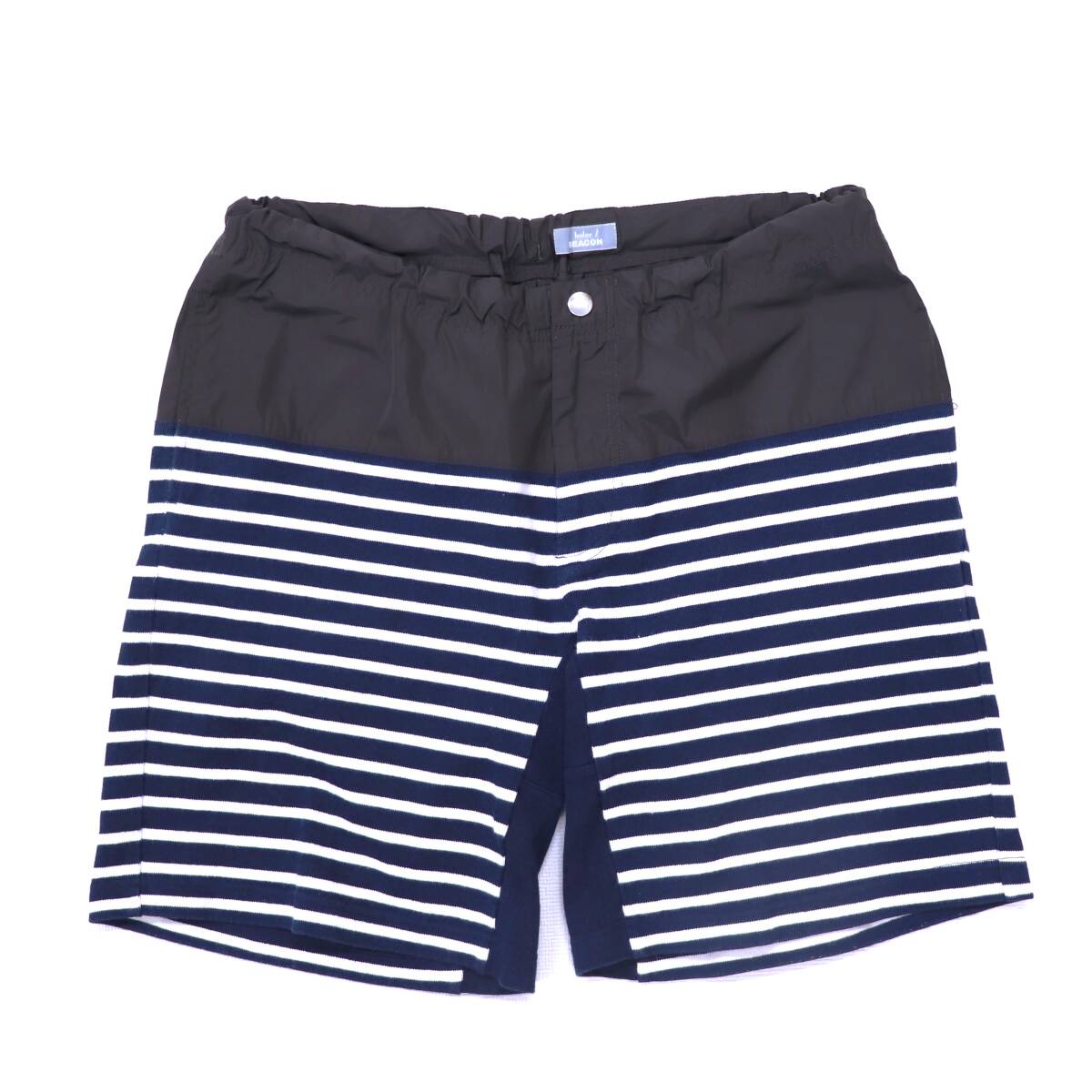 Kolor BEACON* shorts shorts /2/ cotton polyester /NVY×BRN/14SBM-T03201/ made in Japan 
