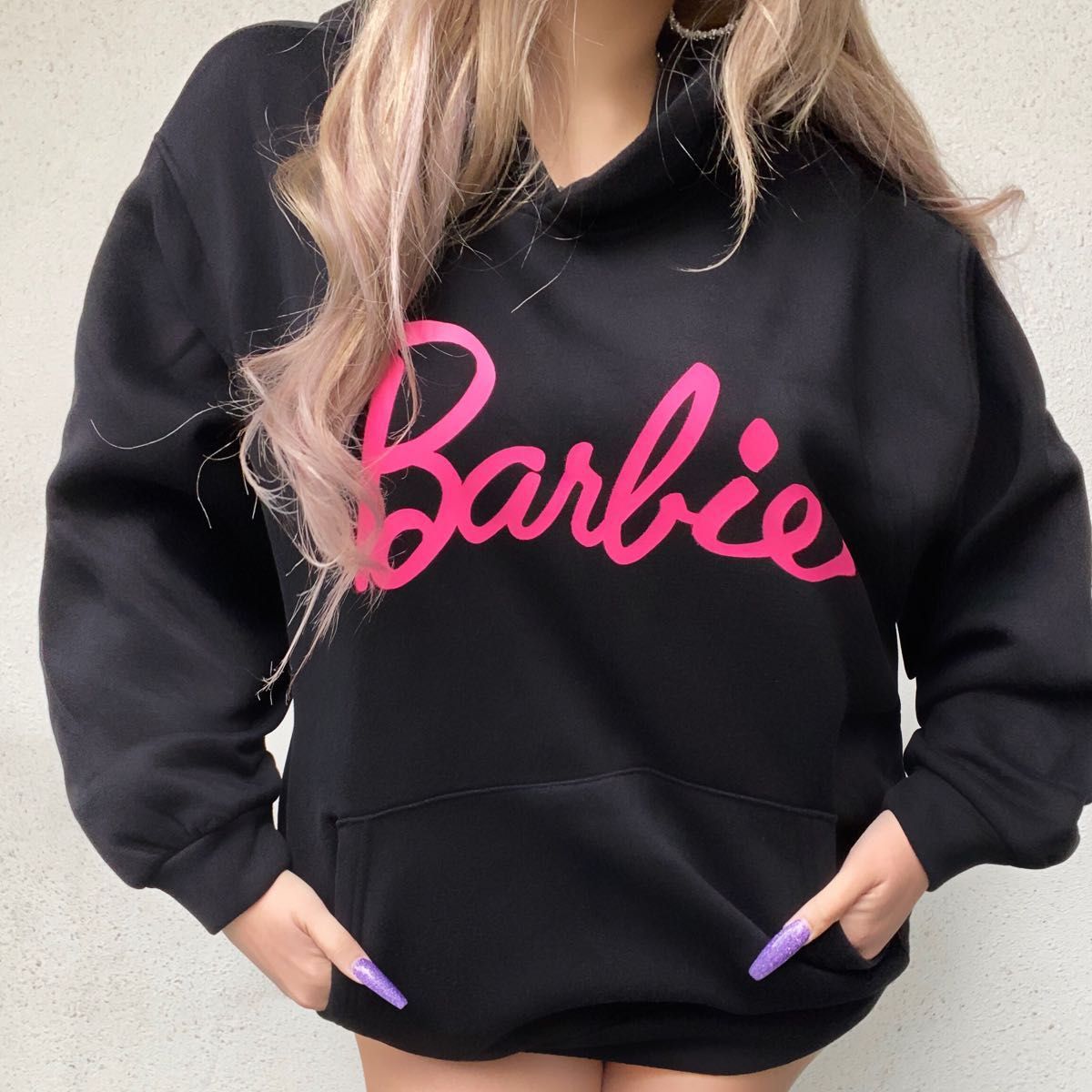 【ゆ！様専用】BarbieフーディーパーカーTシャツ 大セール中【在庫限り有り少なくなってきました！！】トレーナー黒 ブラック