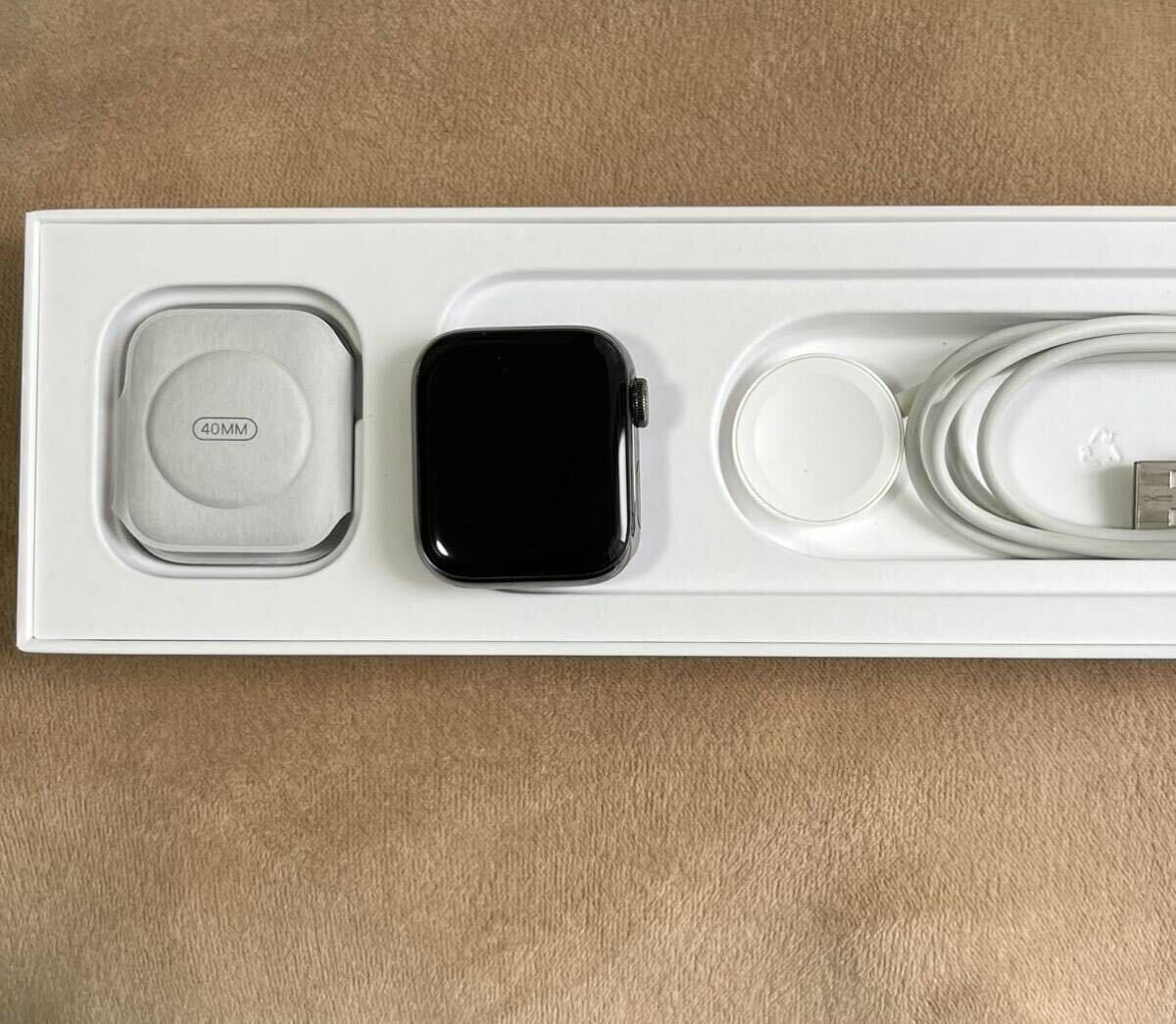 Apple Watch Series 6 40mm GPS セルラー グラファイトステンレス 難ありの画像5