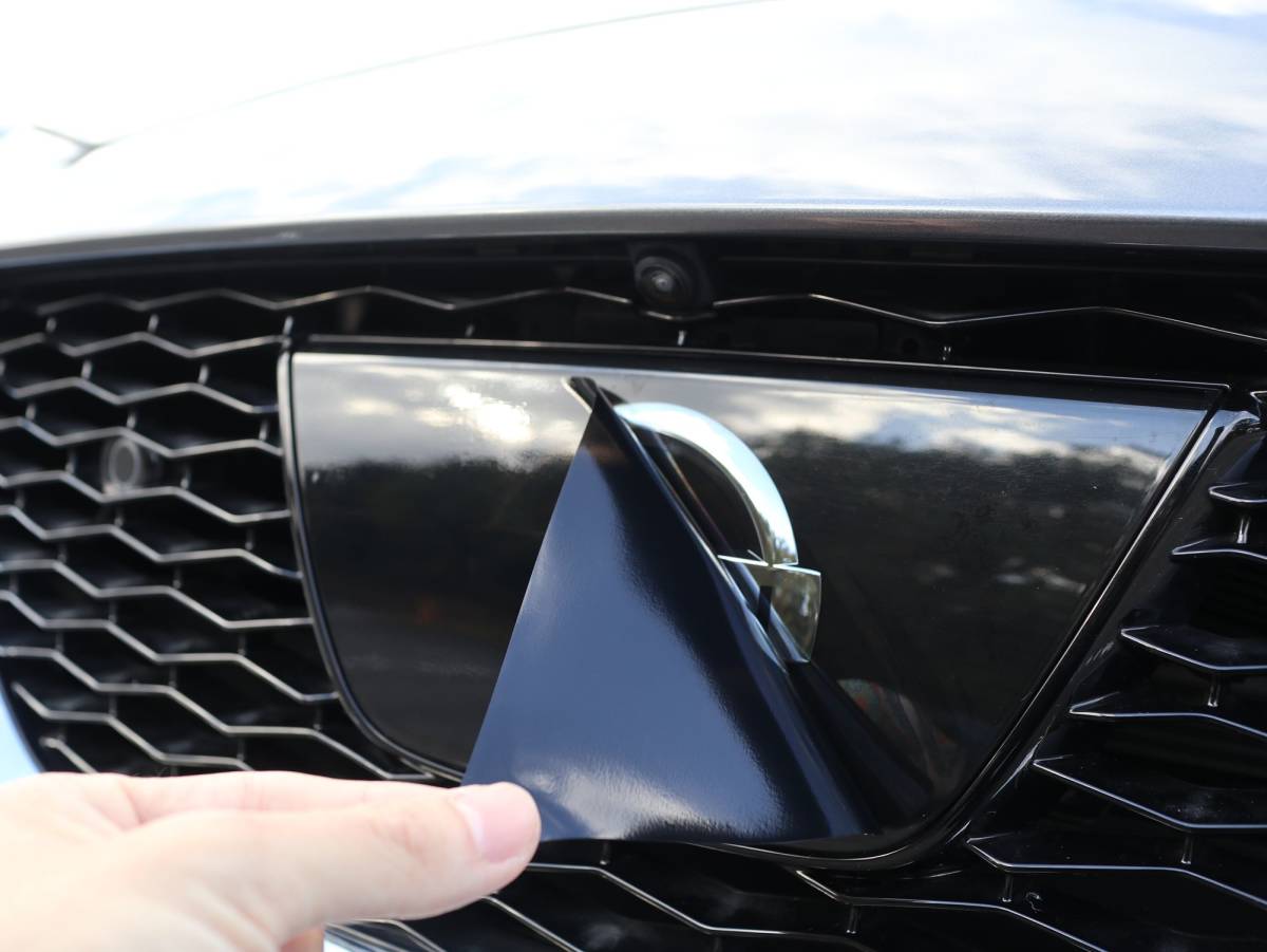 Tint+水洗→再利用Ok エンブレム スモークフィルム(ブラック Tint+水洗→再利用Ok エンブレム スモークフィルム(ブラック