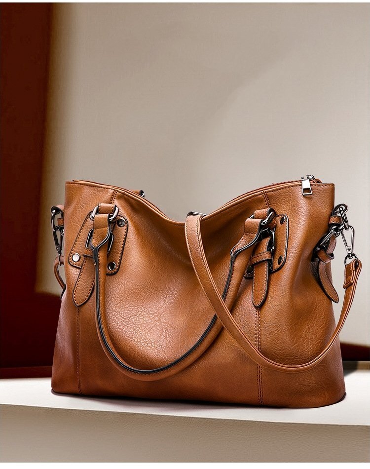  новый товар появление * Европа и Америка retro простой сумка на плечо большая вместимость ощущение качества ручная сумочка стильный сумка на плечо 