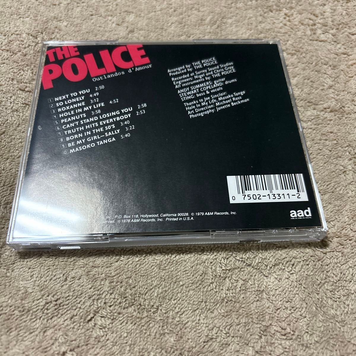 THE POLICE CD4枚　商品情報お読みください