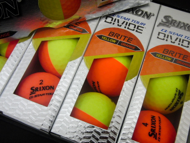 新品未使用品！Srixon Q-Star Tour Divide Golf Ball Orange (USモデル)_画像2