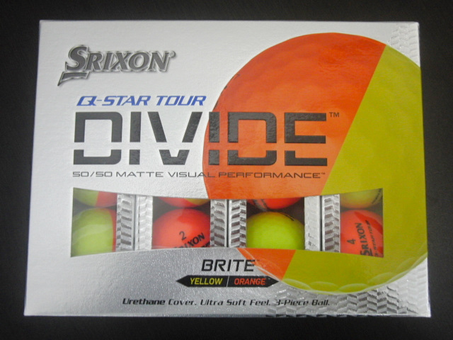 新品未使用品！Srixon Q-Star Tour Divide Golf Ball Orange (USモデル)_画像3