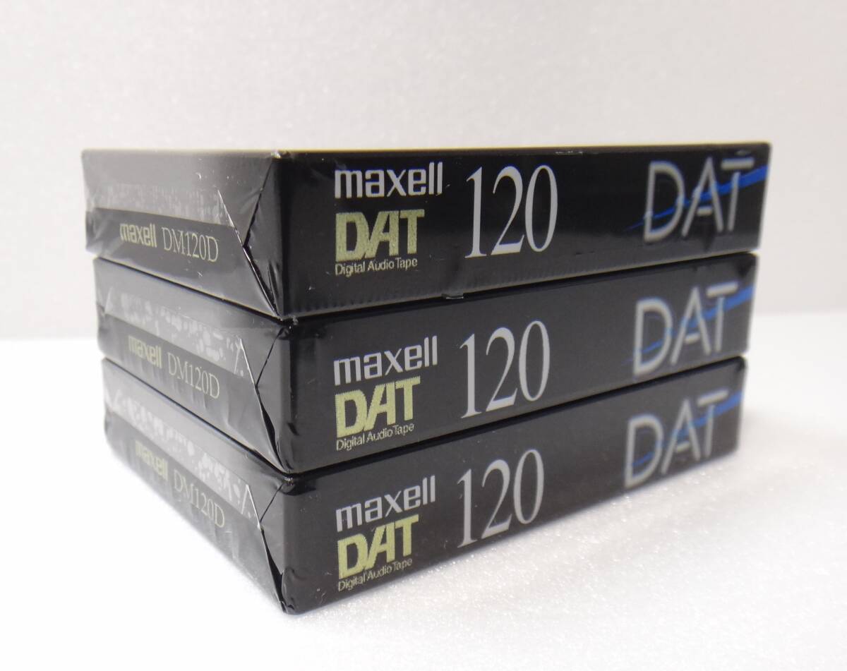 新品、未開封、3本セット セラミックアーマ・メタル磁性体 DATテープ 120 maxell マクセル DM120D 120分 CAの画像4