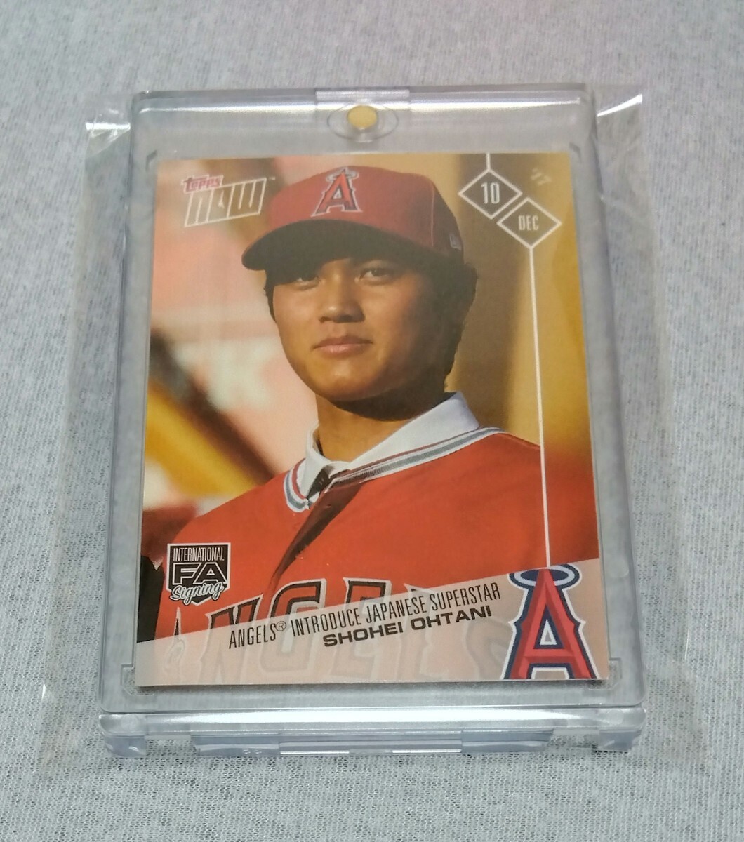 【1円スタート / FA / RC】MLBカード, 大谷翔平(SHOHEI OHTANI), topps NOW, OS-80, INTERNATIONAL FA Signing, ルーキー カード_画像1