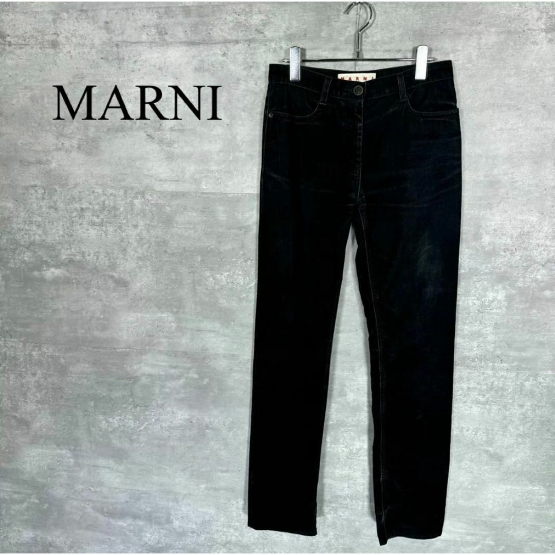 [MARNI] Marni (36) велюр тонкий конические брюки 