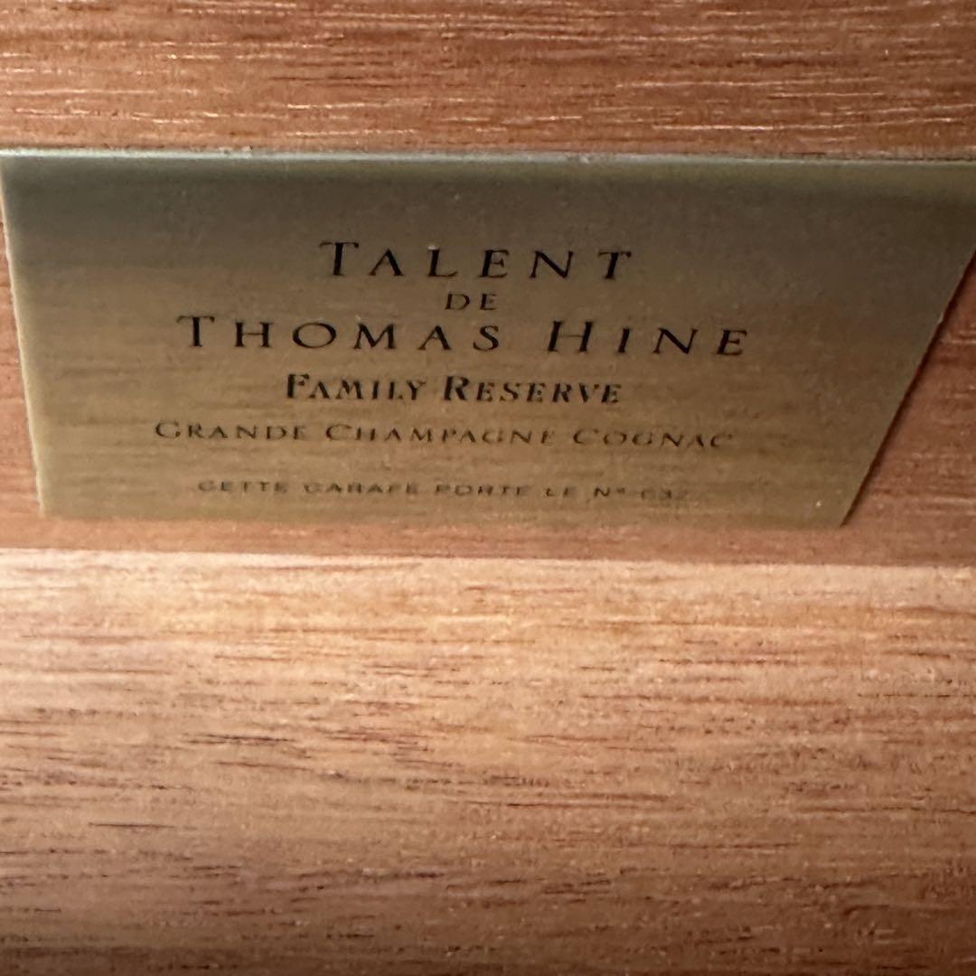 トーマス ハイン THOMAS HINE コニャック バカラクリスタルデキャンタ 完品 鍵 冊子 替え栓 木製ケースの画像5