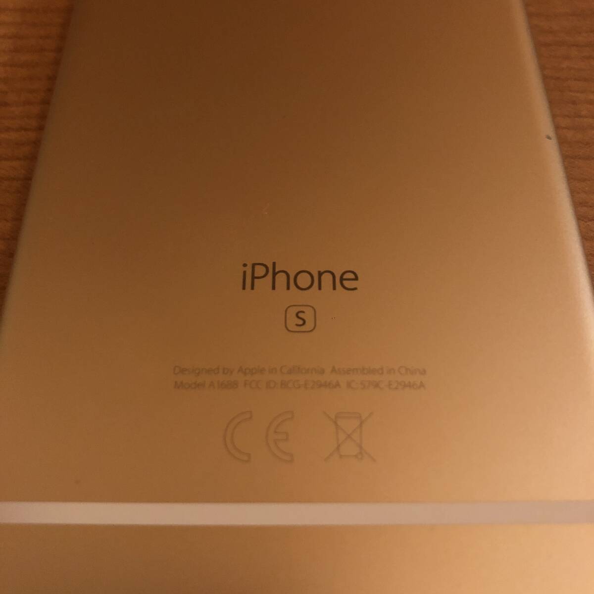 初期化済 Simフリー機 apple iPhone 6s 32GB Gold A1688 ゴールド アクティベーションロック ジャンク品 シムフリー / plus 64GB 6 7 8 seの画像9