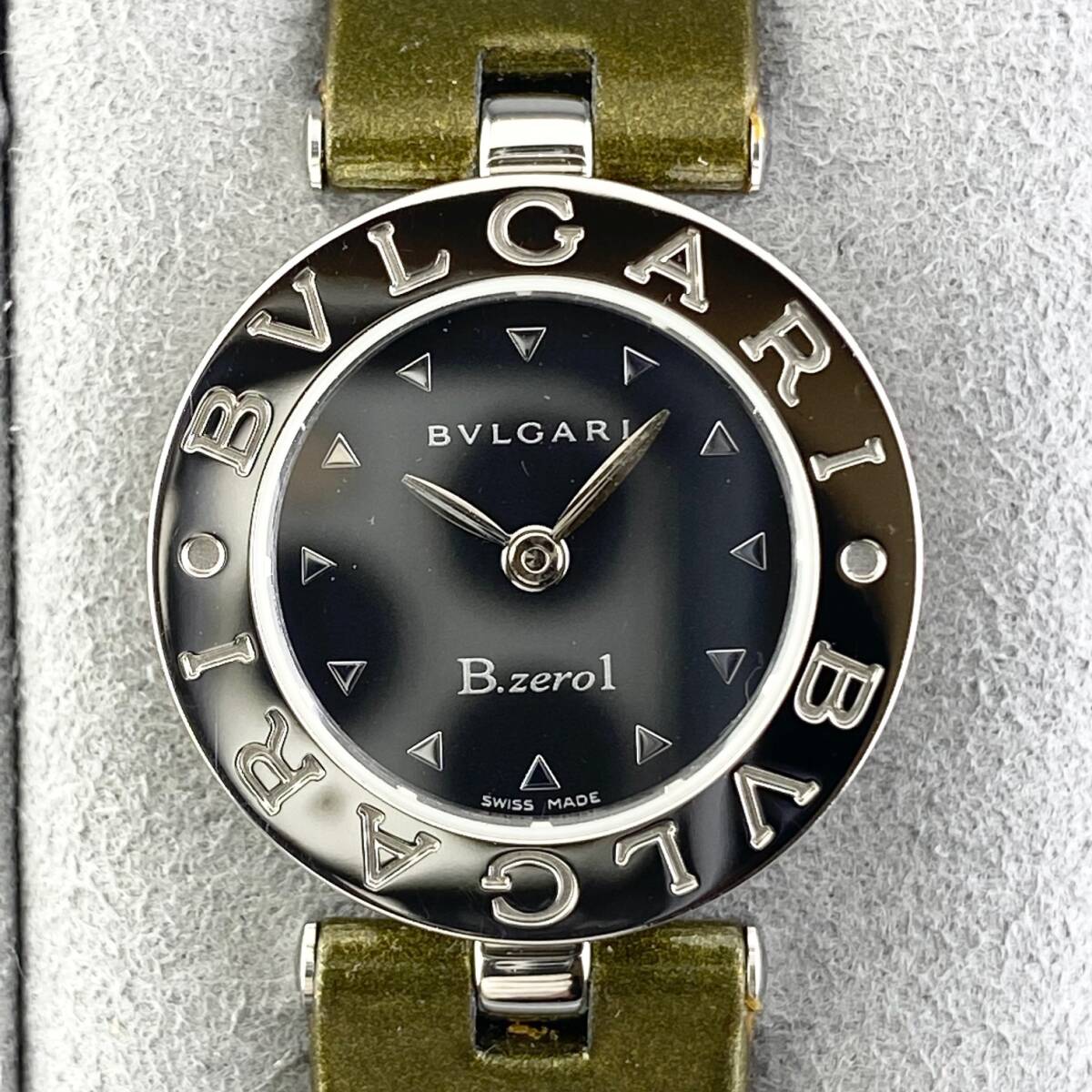 【1円箱付】BVLGAR ブルガリ 腕時計 レディース B-zero1 ビーゼロワン BZ22S ブラック文字盤 ラウンドフェイス 正規品の画像8