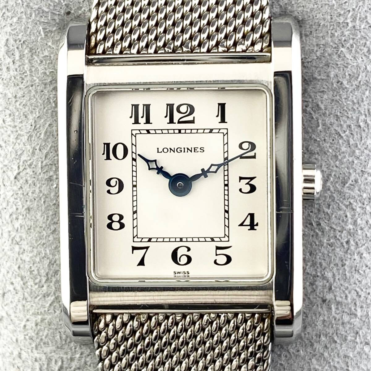 [1 иен ~]LONGINES Longines наручные часы женский L5.173.4 белый циферблат квадратное передвижной товар 