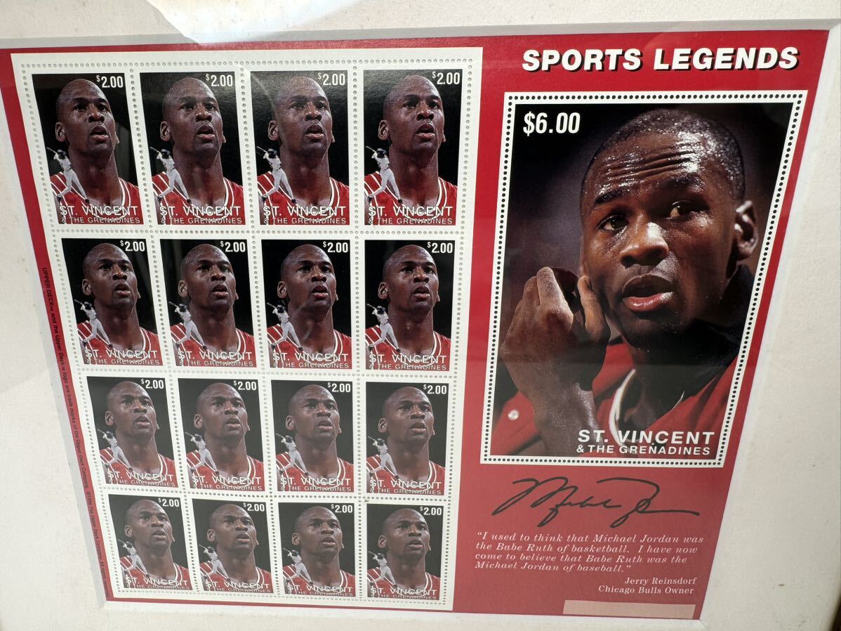 a494）マイケルジョーダン 外国切手 アメリカ NBA 希少の画像2