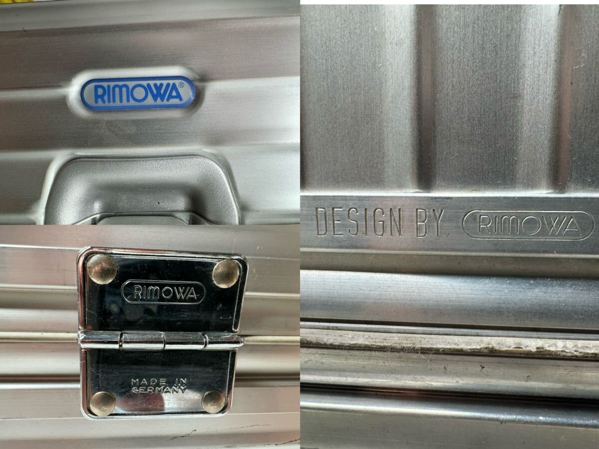 青ロゴ RIMOWA リモワ TOPAS トパーズ トパーズ 海外旅行用大型スーツケース 932.77 4輪104L アルミ キャリー スーツケースの画像5