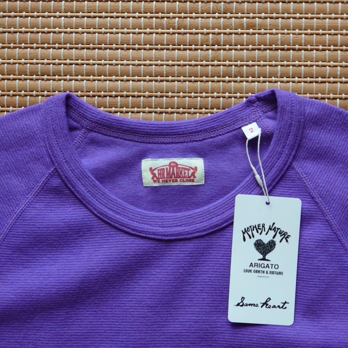 ★新品★ HOLLYWOOD RANCH MARKET ストレッチフライス ショートスリーブ Tシャツ M