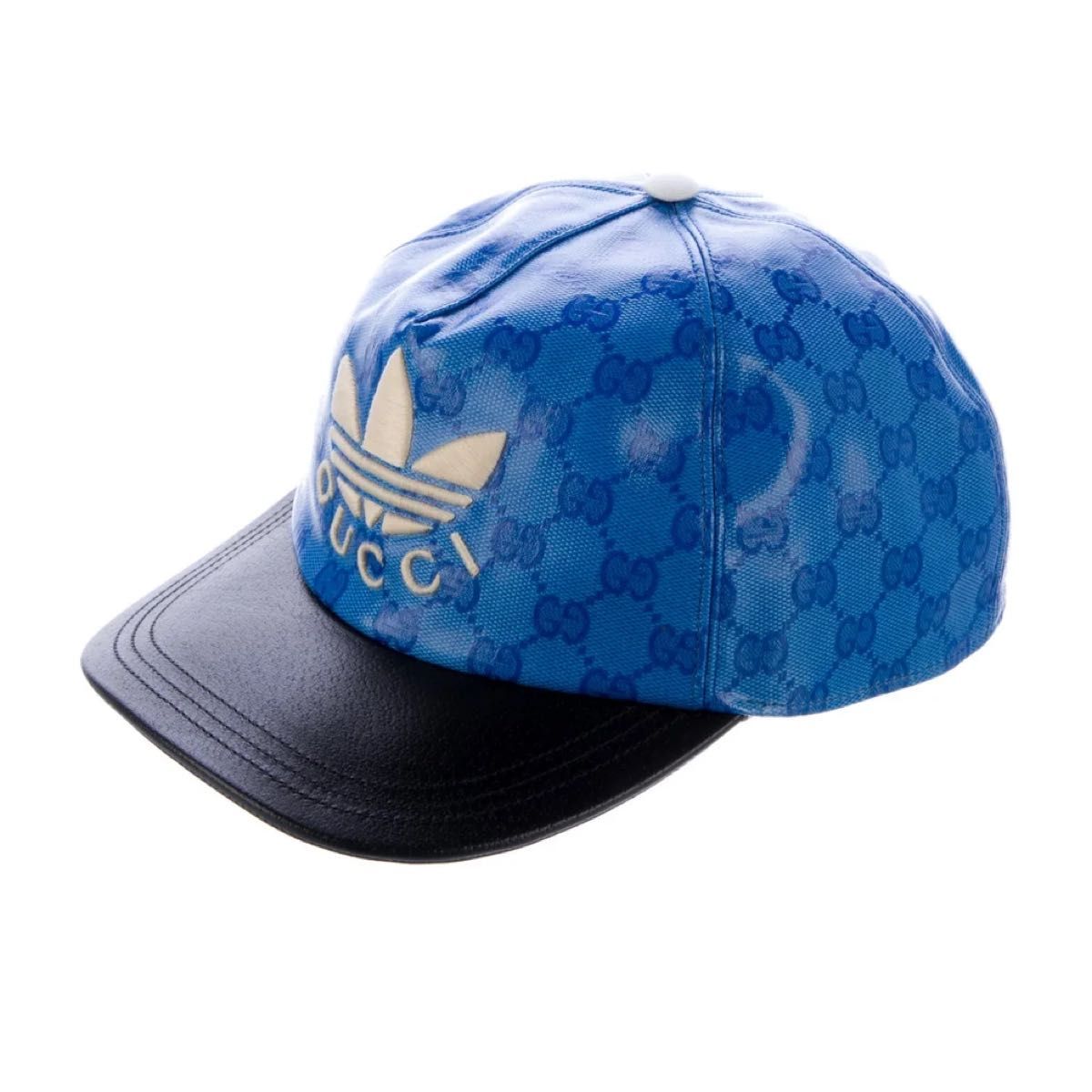 GUCCI ADIDAS キャップ ブルー L GUCCI グッチ アディダス キャップ 新品正規品 ブルー L 59cm