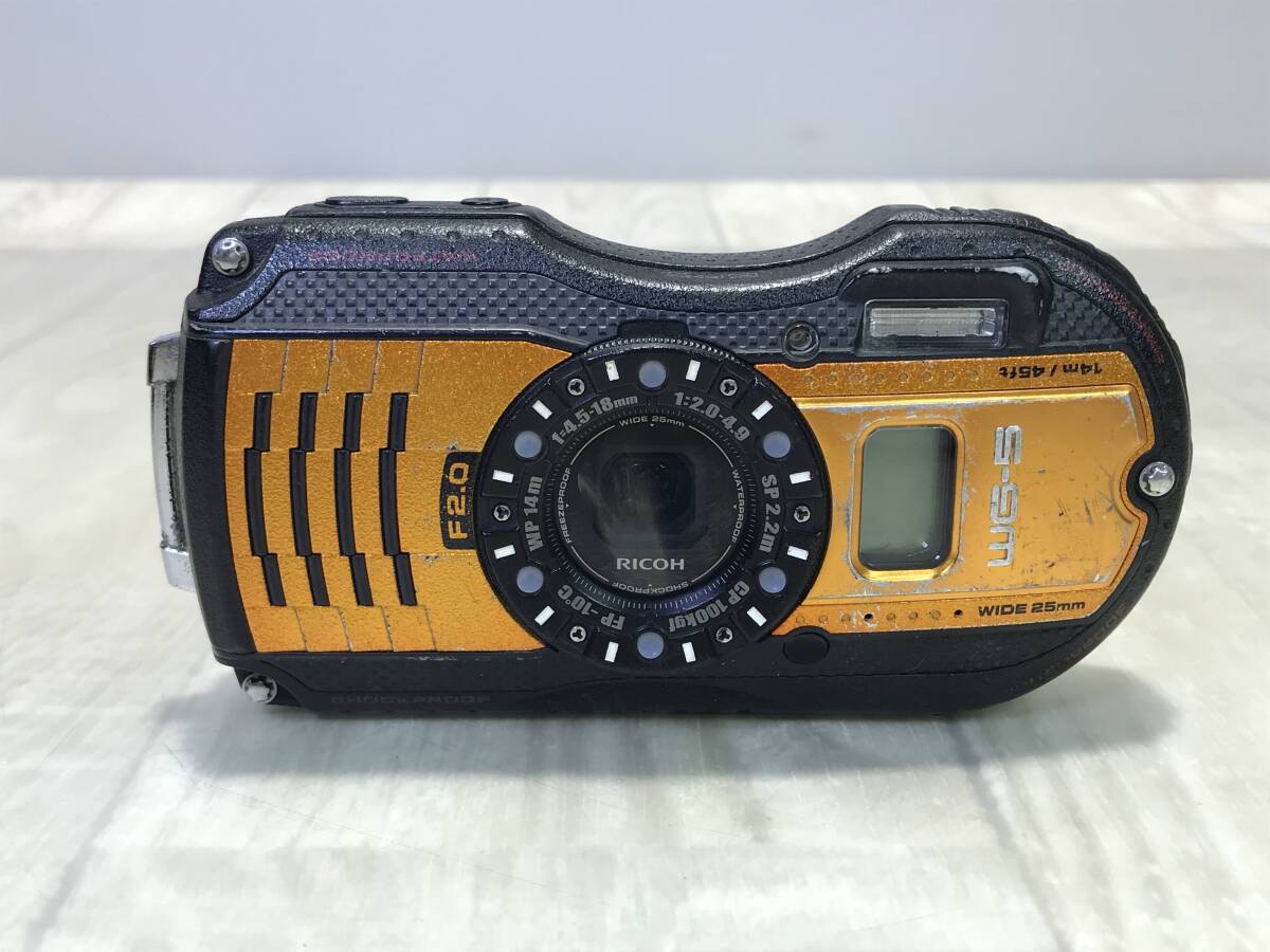 ☆ RICOH リコー デジタルカメラ デジカメ ZOOM GPS オレンジ WG-5 【 未確認/ 現状品 】 （PN-4D40） ☆の画像2