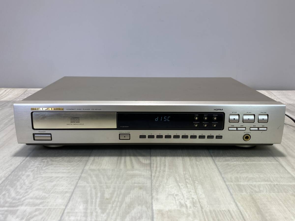 ☆ marantz マランツ CDデッキ CDプレーヤー CD-67MK2F 【 通電確認済/ 現状品 】 （PN-4D48） ☆_画像2