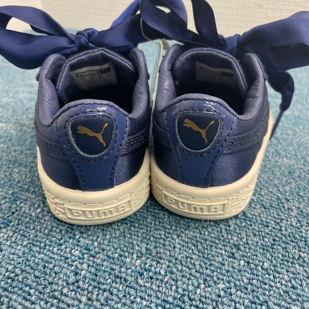 【未使用品】puma BASKET プーマ ハート トゥイーン インファント 13cm リボン キッズ ガールズ_画像5