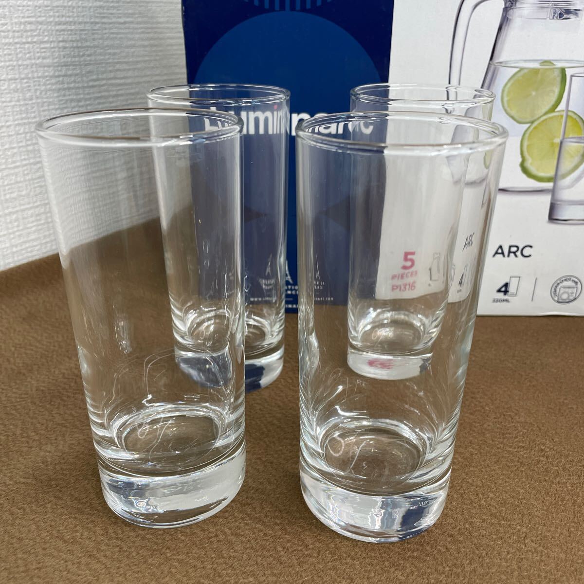 【美品】Luminarc ARC ピッチャー グラスセット リュミナルク FRANCE グラス _画像5