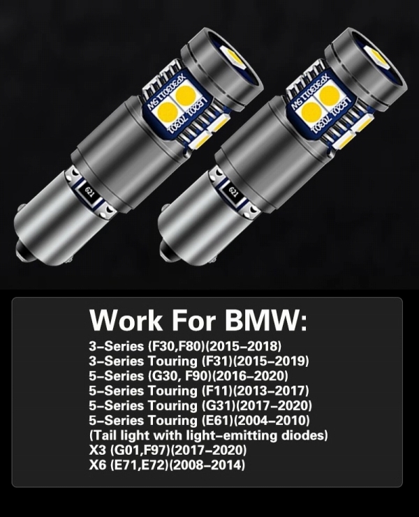 BMW for LED valve(bulb) backing lamp Rebirth light brake H21W E82F22F87E90E92F30F80F31F32F82F83F36F10F11G30F90G31G38F01F25G01F26E85