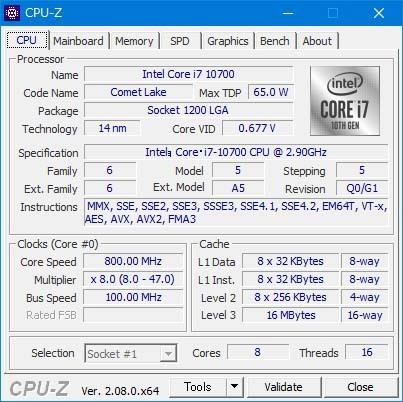 ★ Intel Core i7 10700 LGA1200 BOX品 ★の画像7