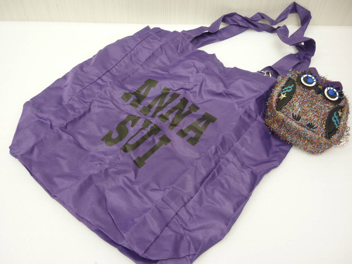  unused ANNA SUI Anna Sui portable tote bag howe howe eko-bag tote bag pouch ....a
